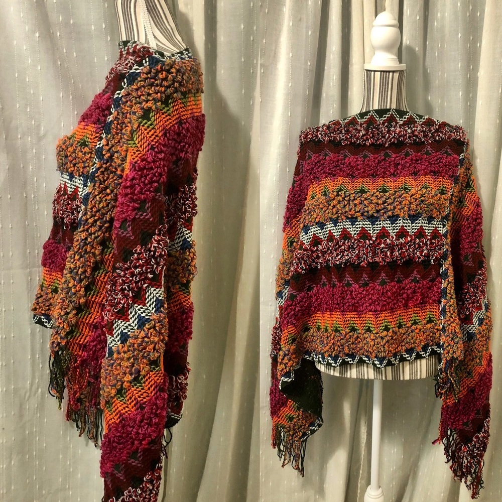 Colorful poncho